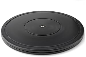 Famgee 12 Inch Heavy Duty Lazy Susan Turntable Rotating Swivel Stand with Steel Ball Bearings for Flat Panel Monitors, Computer, TV, Speakers, Bonsai, Statue, Cabinet Organizer