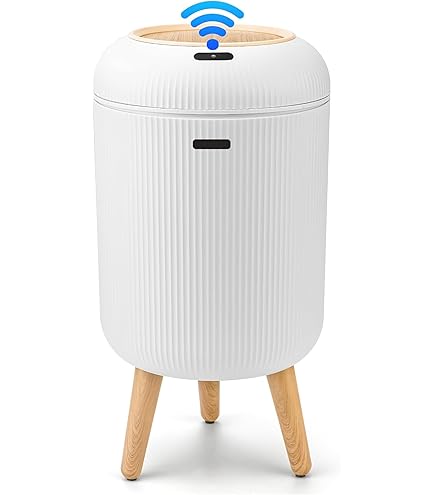 Patumiera Automatica OPTIMUS Con Sensore Di Movimento E Autosigillante – 17 Litri, Bianca, Con Anelli Di Ricarica Inclusi – Per Cucina, Bagno, Ufficio