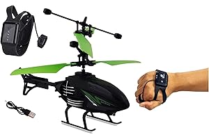Generico Elicottero Telecomandato con Luce a LED Controllo da Polso Infrarossi Radiocomando Elicotteri RC Giocattolo con Palm Control Elicottero Radiocomandato RC Mini Elicotteri Doppio Giroscopio