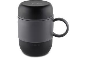 PIONEER FLASKS DrinkPod - Tazza da viaggio coibentata, in acciaio inossidabile, 280 ml