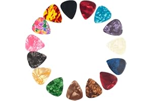 CAIHONG Gitarren Plektren Dünn Weiche 50 Stück, Plektrum für Akustikgitarre, E-Gitarre, Ukulele, Bass, Guitar Picks, Zubehör für Gitarre (0.46mm)