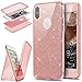 Produktbild KunyFond Hülle für Apple iPhone X/10,Galaxy A5 2017 Silikon Schutzhülle [Front + Back Rundum Double Protective],Bling Glänzend Glitzer Kristall Silikon Hülle Full Body Beidseitiger 360°Schutz Transparent TPU Handyhülle Komplette Gehäuse Crystal Kirstall Case Weichem Flexible Silikon Schutzhülle Handytasche Hülle Case Cover TPU Bumper Etui Schale Stoßdämpfend für Apple iPhone X/10 (Rosa)