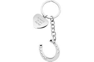 OH SO PRECIOUS PET KEEPSAKES Horse Memorial Keyring - Always in My Heart Charm | Bereavement Gift | Stainless Steel Horse Shoe Keepsake | Horse Lover Remembrance Sympathy Gift