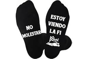 BOYATONG Calcetines divertidos F1 – No molestar, Estoy viendo la F1 – Calcetines con suela antideslizante, un regalo original para los amantes de la Formula 1, adecuado para Navidad, cumpleaños