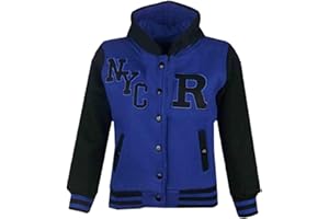 A2Z4KIDS A2Z 4 Kids® Bambini Ragazze Ragazzi R Fashion NYC Fox Baseball Cappuccia Giacca Varsity Felpa Con Cappuccia Nuova Etá 2 3 4 5 6 7 8 9 10 11 12 13 Anni