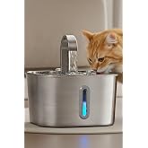 2.2 L G&ouml;stergeli Paslanmaz &Ccedil;elik Kedi K&ouml;pek I&ccedil;in Su Pınarı Su &Ccedil;eşmesi Su Sebili B20