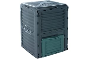 Composteur de jardin de 300 litres - Bac à compostage pour déchets organiques - Recyclage écologique