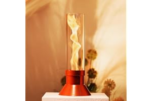 MOVEONSTEP Home Tabletop Fireplace - Bioethanol Fireplace Table Top Heater for Outdoor & Indoor Portable Tabletop Fire Bowl Pot with Cylindrical Glass 60 Min Burn Time, for Living Room Balcony Party