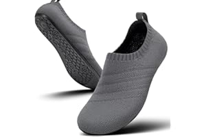 Sosenfer Pantofole da Casa Ragazzi Ragazze Scarpe Interne a Maglia Antiscivolo per Bambini Slipper Kids Unisex