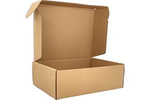 Cenoid Scatole di Cartone per Spedizioni Grandi Regalo, 30 x 20 x 8 cm Scatola Marrone imballaggio (20 pezzi)