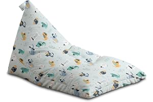 ‎DREAMROOTS DreamRoots Sitzsack Kinder mit füllung - Bodenkissen Kinder Sitzsack - Sitzsack Kinderzimmer 130 x 80 x 80 cm - Bean Bag Kinder - Bubibag Sitzsack - Kindersitzsack - Sitzkissen Boden Kinder Flach