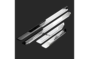 HJYOUXUAN Protection Seuil de Porte de Voiture pour Dacia Bigster 2025 Accessoire, Plinthes pour Auto en Acier Inoxydable Seuil de Porte Voiture