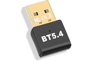 YIKO Adaptateur Bluetooth 5.4, dongle Bluetooth clé USB Bluetooth (EDR & BLE) pour PC, Ordinateur Portable, Ordinateur de Bureau, Prend en Charge Windows 11/10/8.1/7