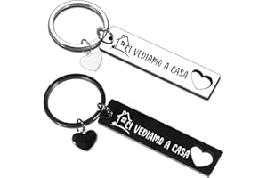 VENEVON Regalo Portachiavi Casa Nuova Coppia: Dolce Casa Biglietto d'auguri, Sacchetto di Flanella per Regalo Casa Nuova di Inaugurazione Della Casa Nuova Casa del Proprietario di Casa Portachiavi Natale