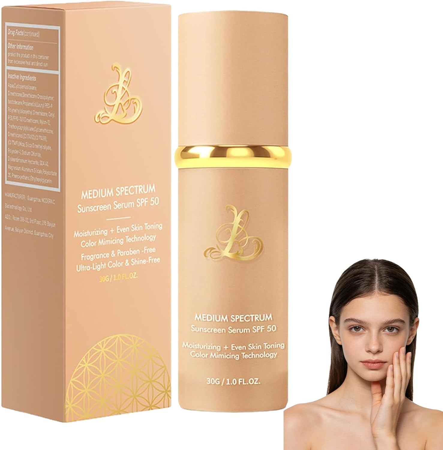 Infinite Love Maquillaje,4 En 1 Base De Maquillaje Antiedad,Base De Maquillaje Que Cambia De Color Spf 50,Antiedad Hidratante,Se Adapta A Tu Tono De Piel (#1PC)
