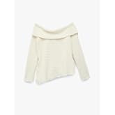 Koton X Sibil &Ccedil;etinkaya - Slim Fit Uzun Kollu Omzu A&ccedil;ık Peluş Kazak