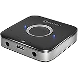 SONRU Bluetooth 5.0 Receiver, Bluetooth Aux Adapter for Car Wireless Audio Receiver with 3.5mm AUX RCA Cable, Noise Cancellat