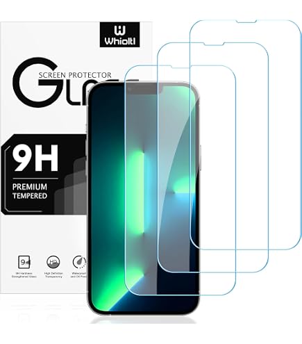 gueche 2 Pezzi Privacy Pellicola Vetro Temperato per iPhone 14, iPhone 13 e iPhone 13 Pro Pellicola Protezione,Durezza 9H,Antiurto Antigraffio e Anti- impronta