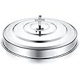 Polished Communion Tray Cover Stainless Steel Silver Holy Cup Tray Cover for Church Serving Plate First Communion Supplies