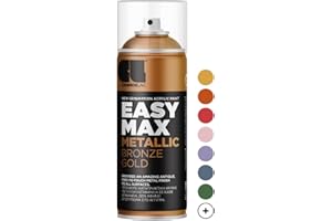 ‎CL COSMOS LAC CL COSMOS LAC Sprühlack matt mit hoher Deckkraft - Spraydosen DIY Lack - Sprühfarbe Acryl Spray - Paint Farbspray Sprühdose Lackspray (Bronze Gold,matt)