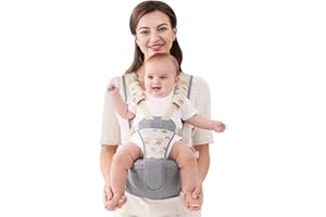 SONARIN Sac banane respirant simple Hipseat pour bébé avec siège multifonctionnel porte-bébé ergonomique, porte-bébé pour bébé 0-36 Mois(gris)