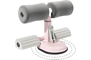 COULD SPARK Adjustable Sit Up Bar Floor with Foot Holder, Abs Workout Equipment Portable Sit Up Assistant Device for Home Fitness Exercising