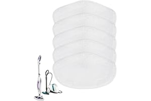 KEEPOW 5 Paños para Polti Vaporetto SV440 Double, Vaporetto Smart 120, Smart 100 T, SV450, SV460, Paños de Microfibra Lavables Compatible con Polti PAEU0332 para Todo Tipo de Superficies