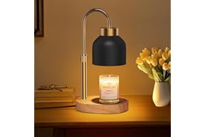 seenlast Lampada Scalda Candela, Lampada per candele con timer e dimmer, Candle Warmer Lamp Elettrica,Lampade Candela vintage per candele profumate in vetro, Casa, Camera da letto, Decor