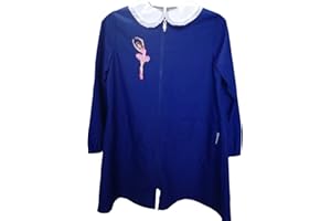 siggi GREMBIULE SCUOLA ELEMENTARE BAMBINA CON CERNIERA 33GR3099 BLU 6-7-8-9-10-11-12-13-14-15 ANNI (75 8 ANNI)