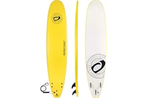 Osprey 9ft 3in Foam Surfboard, Beginners and Intermediate Foamie, Lightweight & Durable with Bold Design for Adults and Kids, Multiple Colours