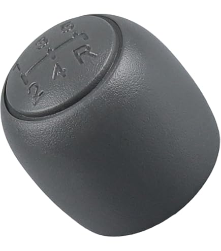 Pomello Del Cambio 5 Marce Grigio Con Cuffia Antipolvere In Pelle – Compatibile Con Fiat Panda (2003-2012) E 500/500C (2007-2013) - 2