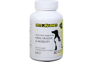Pets Journey 1-TDC Dual Action Support for Oral Health & Mobility (60 ct)