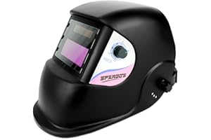 SPARGOS True Color Casco de soldadura con protección para los ojos y protección solar