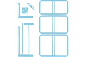 UPTTHOW 9-teiliges Buchbinder-Werkzeug für Anfänger, komplette tolle Schablonen und Schneideanleitung, kann in Notizbuch, Kalender, Junk-Tagebuch, Handbuch gemacht werden