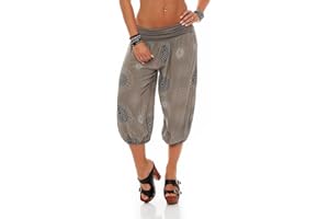 MALITO MORE THAN FASHION Malito Corto pantalónes Deportivos de Verano Print Sweatpants Boyfriend 7182 Mujer Talla Única