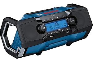 Bosch Professional 18V System Radio GPB 18V-2 SC (incl. Aux. Cable, 1x 3 V Lithium Button Cell Battery 1x DC-in Power Adapter)