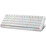 Dierya DK61E Clavier de Gamer Mecanique Mini 60% avec Hotswap Gateron Optical Brown Switch,Rétroéclairage RGB,PBT Keycap,IPX4