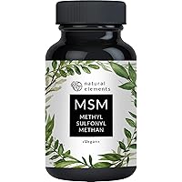 MSM Kapseln - 365 vegane Kapseln - Laborgeprüft - 1600mg Methylsulfonylmethan (MSM) Pulver pro Tagesdosis - Ohne…