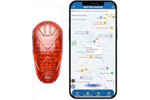 Winnes Waterproof GPS Tracker with SOS Alarm Anti Theft Bike Tracker Motorcycle Tracker Real Time GPS Location Tracking Device for Bike,Wheelchair, Kids