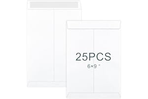 AMASSAN 25 Packs A5 / C5 Self Seal Pocket Envelopes, White Peel and Seal Envelopes, No Window Design, Letter Envelopes for Office, Home, School (Size: 229 x 162 mm)