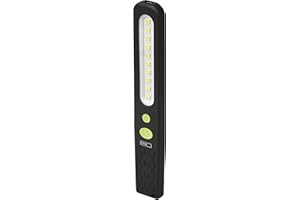 Emos P4538 - Lampada da lavoro a LED SMD da officina con funzione boost, 2 calamite max. 700 lm, portata 45 m, batteria 1200 