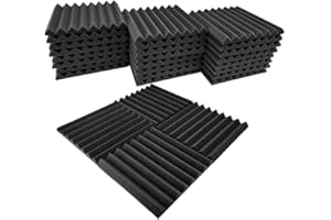 24 Pack Pro-coustix Uncompressed high Density Echostop Acoustic Foam Panels, Studio Panels Acoustic Foam Tiles. These are for improving Sound Quality in Studios not Sound proofing