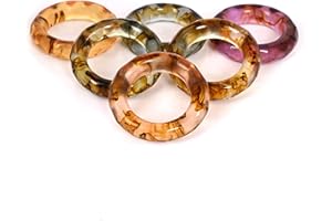 ALPHA LIVING HOME Napkin Rings Set of 12, Epoxy Napkin Holders, Serviette Rings Bulk for Party Decoration, Dinning Table, Everyday, Family Gatherings - A Great Tabletop Décor - Spring Color