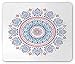 Produktbild Mandala Mouse Pad, Bohemian Oriental Motif South Asian Culture Simplistic Doodle Flower Leaves Shape, Standard Size Rectangle Non-Slip Rubber Mousepad, Multicolor