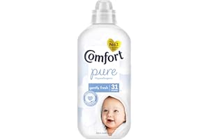 Comfort Pure Fabric Conditioner Dermatologist-Recommended and Hypoallergenic with a Gently Fresh Fragrance 31 washes (930 ml)