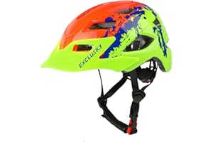 Exclusky Casques Vélo Enfants Protecteur de Sécurité Cyclisme Planches à roulettes Sport pour Enfants 50-57CM (Âge 5-13 Ans)