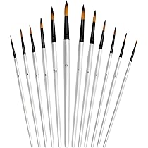 70 Pennelli Per Pittura - Set Professionale Per Acrilico, Acquerello E Miniature - Foto 6