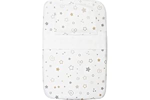 CANGOO CARE CangooCare® Piumotto Set Lenzuola 4 Pezzi Compatibili Next To Me Culle Cosleeping Chicco Next2Me 50x83Cm 100% Cotone 1 Piumino 1 Lenzuolo Di Sotto 1 Lenzuolo Copripiumino Sacco 1 Federa Stelline