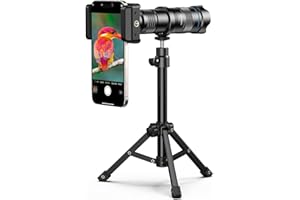 Evil Eye 28X HD Teleobjektiv, 4K HD-Vollfarb-Teleobjektiv für Reisen, Tierfotografie und Outdoor-Aktivitäten, Perfektes Smartphone-Stativ für iPhone, Samsung, Pixel, OnePlus und Huawei
