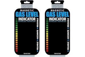 WPPPAN 2Pcs Practical Propane Butane LPG Fuel Gas Tank Level Indicator, Reusable Propane Fuel Level Indicators, Magnetic Gauge Bottle Grill Connectors and Hoses for Outdoor Cooking Replacement Parts